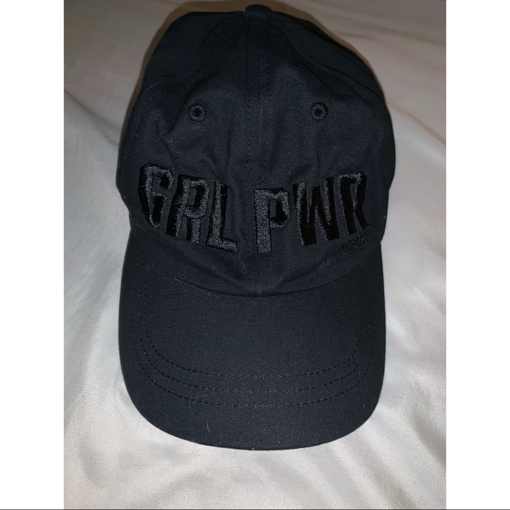 PINK brand “GRL PWR” black adjustable baseball hat